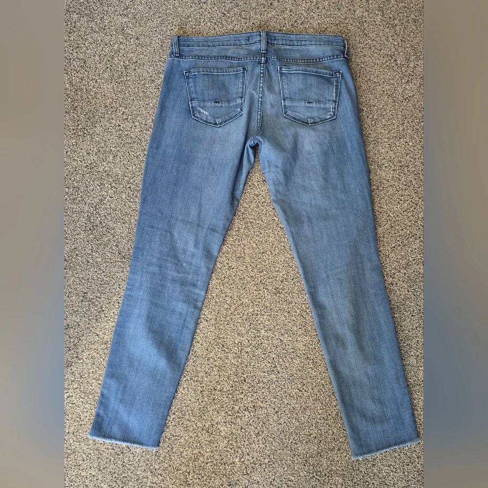 Flying Monkey Low Rise Womens Jeans Size 29 Raw Hem, Distressed - Picture 3 of 8